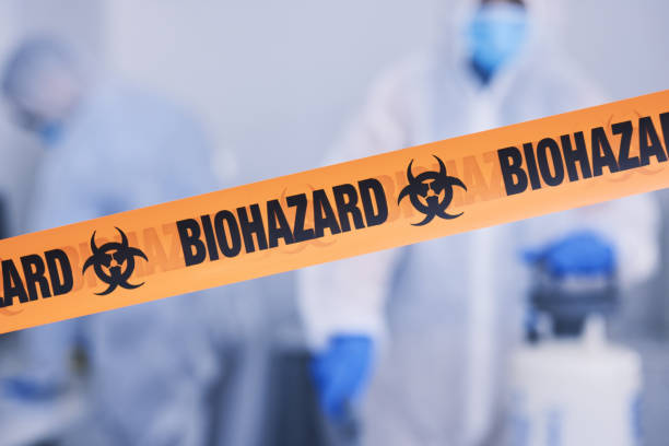 Professional Biohazard Cleanup technician working in New Egypt, NJ